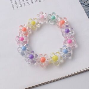 Colorful Flower Bead Bracelet for Kids